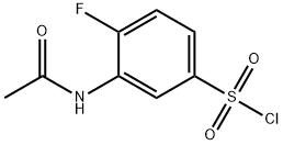 3-acetamido-4-fluorobenzene-1-sulfonyl chloride Struktur