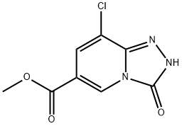 methyl 8-chloro-3-hydroxy-[1,2,4]triazolo[4,3-a]pyridine-6-carboxylate Struktur