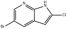 5-bromo-2-chloro-1H-pyrrolo[2,3-b]pyridine Struktur