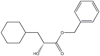 (R)-Phenylmethyl-3-cyclohexyl-2-hydroxypropanoate Struktur