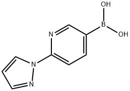 2-(1H-pyrazol-1-yl)pyridine-5-boronic acid Struktur