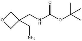 tert-butyl ((3-(aminomethyl)oxetan-3-yl)methyl)carbamate Struktur