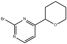 2-BROMO-4-(2-TETRAHYDROPYRANYL)PYRIMIDINE Struktur