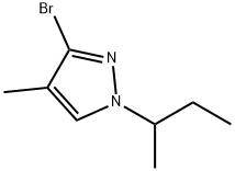 3-Bromo-4-methyl-1-(sec-butyl)-1H-pyrazole Struktur