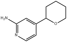 4-(tetrahydro-2H-pyran-2-yl)pyridin-2-amine Struktur