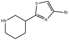 4-Bromo-2-(piperidin-3-yl)thiazole Struktur