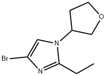 4-Bromo-1-(3-tetrahydrofuranyl)-2-ethylimidazole|