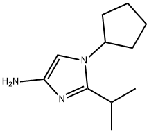 1-Cyclopentyl-2-(1-methylethyl)-1H-imidazol-4-amine Struktur