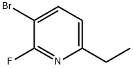 3-Bromo-2-fluoro-6-ethylpyridine Struktur