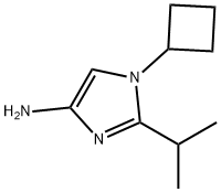 1-Cyclobutyl-2-(1-methylethyl)-1H-imidazol-4-amine Struktur