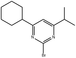 2-Bromo-4-cyclohexyl-6-(iso-propyl)pyrimidine Struktur