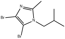 4,5-Dibromo-1-(iso-butyl)-2-methyl-1H-imidazole Struktur