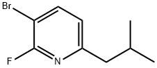 3-Bromo-2-fluoro-6-(iso-butyl)pyridine Struktur