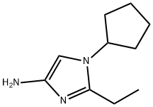 1-Cyclopentyl-2-ethylimidazol-4-amine Struktur