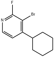 2-Fluoro-3-bromo-4-cyclohexylpyridine Struktur