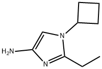 1-Cyclobutyl-2-ethylimidazol-4-amine Struktur