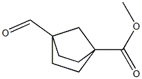 methyl 4-formylbicyclo[2.2.1]heptane-1-carboxylate Struktur