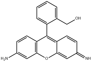 2-(6-Amino-3-imino-3H-xanthen-9-yl)benzenemethanol Struktur