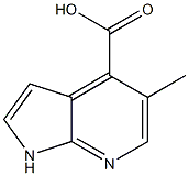 5-methyl-1H-pyrrolo[2,3-b]pyridine-4-carboxylic acid Struktur