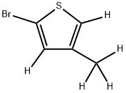 2-Bromo-4-methylthiophene-d5 Struktur