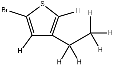 2-Bromo-4-ethylthiophene-d7 Struktur