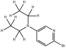 2-Bromo-5-(diethylamino-d10)-pyridine Struktur