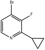 4-Bromo-3-fluoro-2-cyclopropylpyridine Struktur