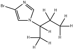 4-Bromo-1-(sec-butyl-d9)-imidazole Struktur