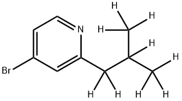 4-Bromo-2-(iso-butyl-d9)-pyridine Struktur