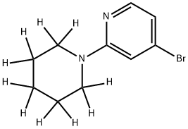 4-Bromo-2-(piperidino-d10)-pyridine Struktur