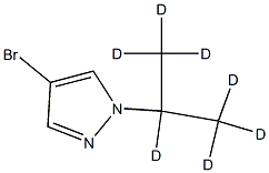 4-Bromo-1-(iso-propyl-d7)-pyrazole Struktur