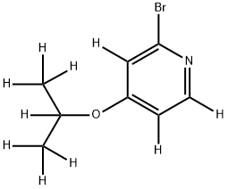 2-Bromo-4-(iso-propoxy)pyridine-d10 Struktur