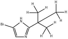 4-Bromo-2-(tert-butyl-d9)-imidazole Struktur