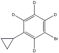 3-Cyclopropylbromobenzene-2,4,5,6-d4 Struktur