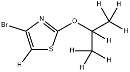 4-Bromo-2-(iso-propoxy)thiazole-d8 Struktur