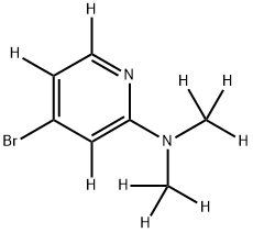 4-Bromo-2-(dimethylamino)pyridine-d9 Struktur