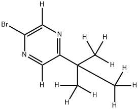 2-Bromo-5-(tert-butyl)pyrazine-d11 Struktur