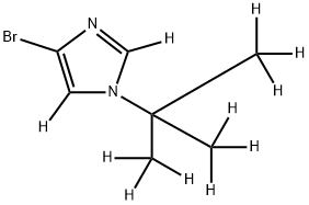 4-Bromo-1-(tert-butyl)imidazole-d11 Struktur