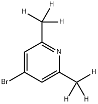 4-Bromo-2,6-(dimethyl-d6)-pyridine Struktur