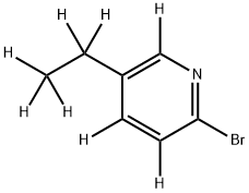 2-Bromo-5-ethylpyridine-d8 Struktur