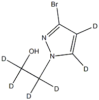 3-Bromo-1-(2-hydroxy)ethylpyrazole-d6 Struktur