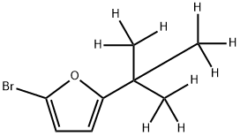 2-Bromo-5-(tert-butyl-d9)-furan Struktur