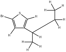 2-Bromo-4-(sec-butyl)thiophene-d11 Struktur