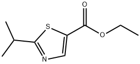 5-Thiazolecarboxylic acid, 2-(1-methylethyl)-, ethyl ester Struktur