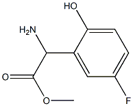 METHYL 2-AMINO-2-(5-FLUORO-2-HYDROXYPHENYL)ACETATE Struktur