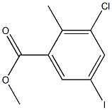 methyl 3-chloro-5-iodo-2-methylbenzoate Struktur