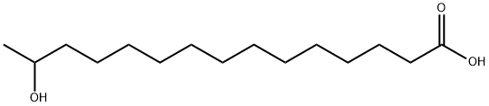 14-Hydroxypentadecanoic acid Struktur