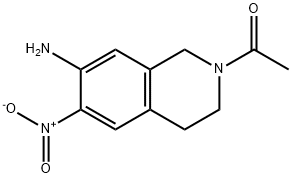 1-(7-aMino-6-nitro-3,4-dihydroisoquinolin-2(1H)-yl)ethanone Struktur