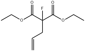 Propanedioic acid, 2-fluoro-2-(2-propen-1-yl)-, 1,3-diethyl ester Struktur