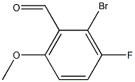 2-Bromo-3-fluoro-6-methoxybenzaldehyde Struktur